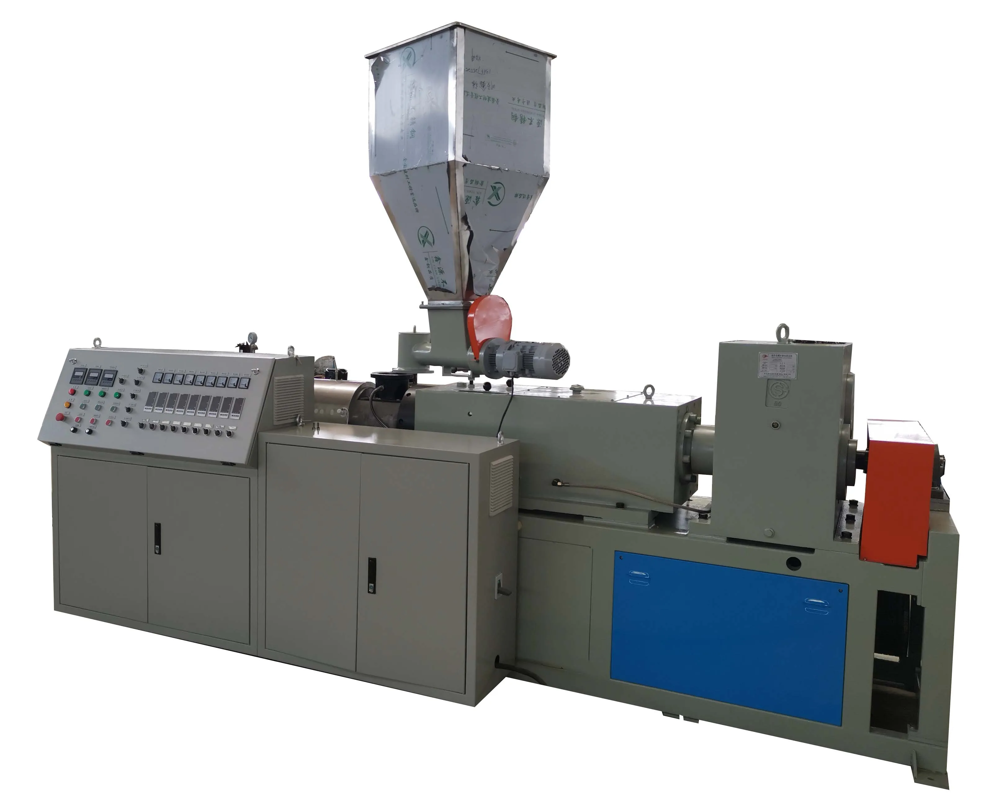 Sjsz80/156 Pvc Pipe Extrusion Line Plastic Pipe Extruder Machine Conical Twin-Screw Extruder With After-Sale Service