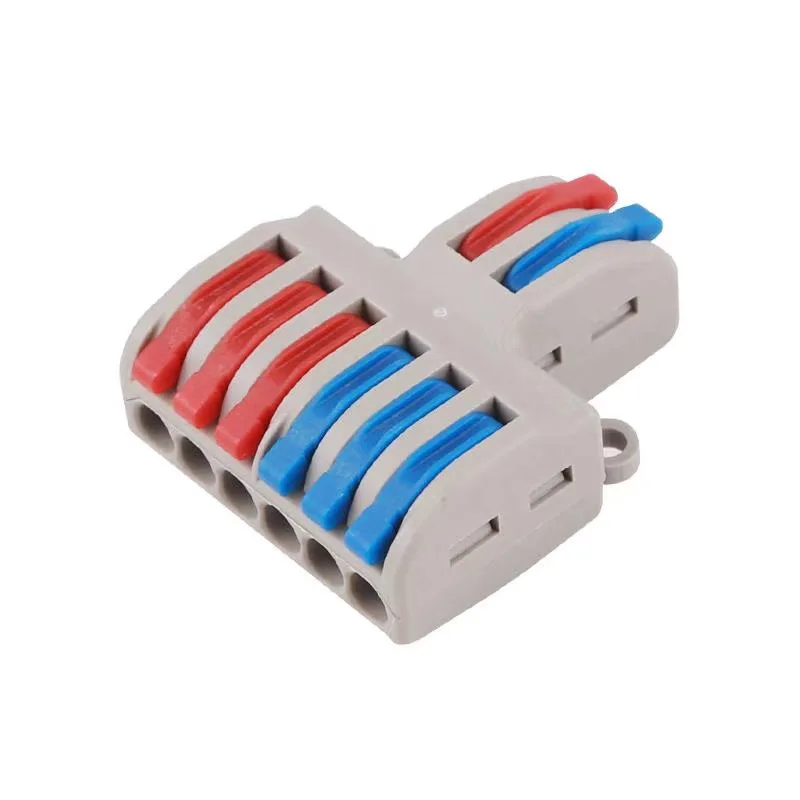 
Low MOQ 32 A Mini Fast Wire Connector Push-in Conductor Terminal Block Universal spl-42 spl-62 PCT small wire connectors 