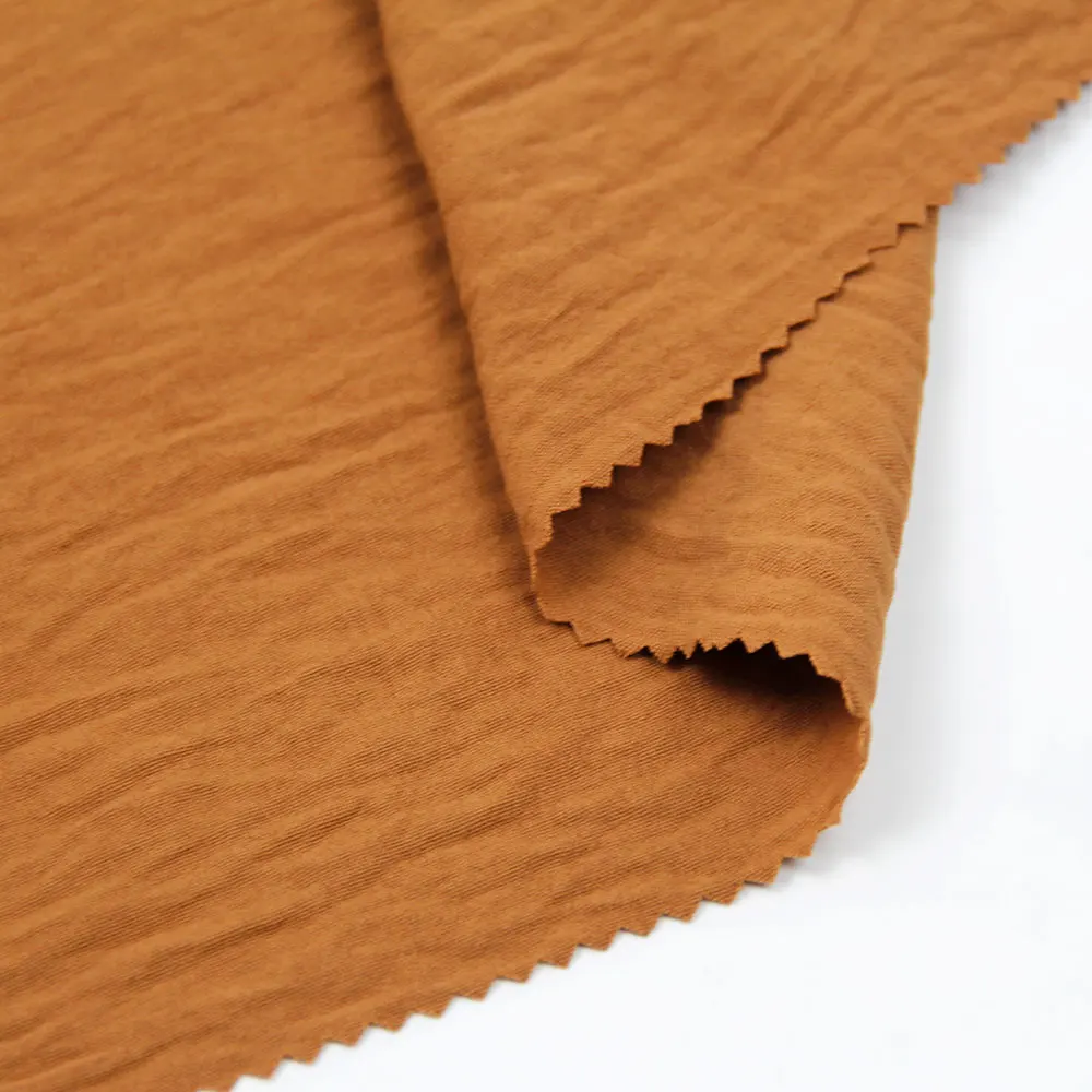 crepe material 100% polyester fabrics low moq woman apparel fabric