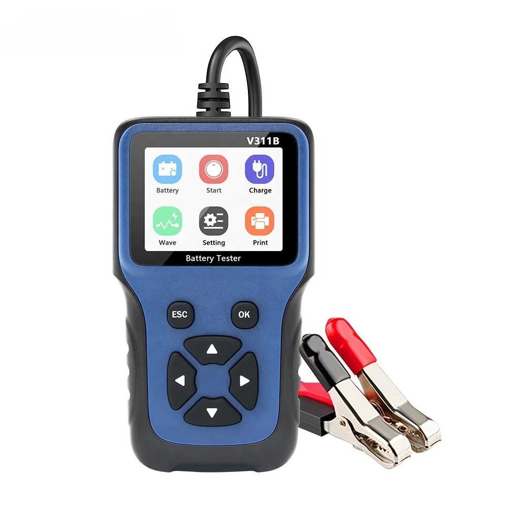 Wholesale 12V Car Battery Tester For CCA Acid Batteries Universal Auto Battery Detection with printer