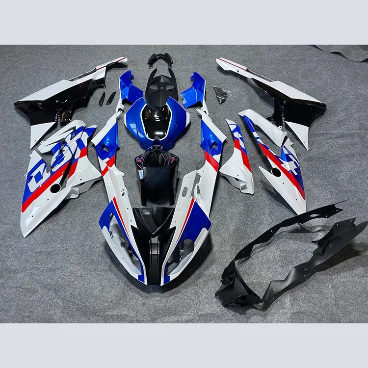 2021 WHSC ABS Plastic Painted White Gloss Red And Black Color  Motorcycle Body Kit For For BMW S1000RR 2017-2018