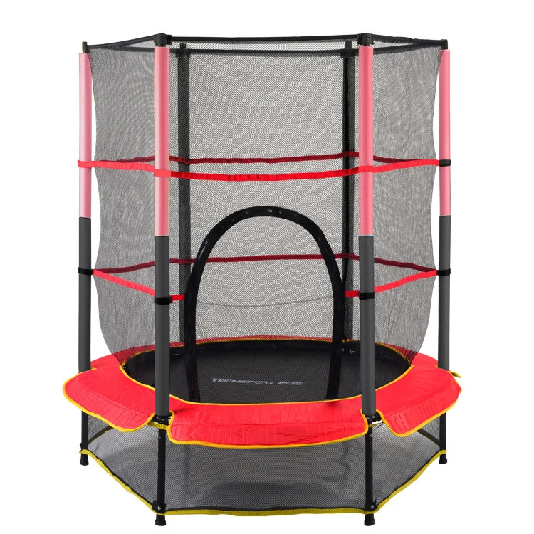 Real Custom Fitness Trampoline In Ground Kids Jumping Trampoline Outdoor With Safety Net Enclosure Indoor Trampoline For Sale