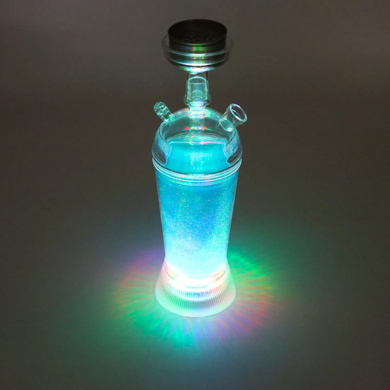 Wholesale custom hookah flavor shisha russian hookah shisha car portable hookah cup with LED light