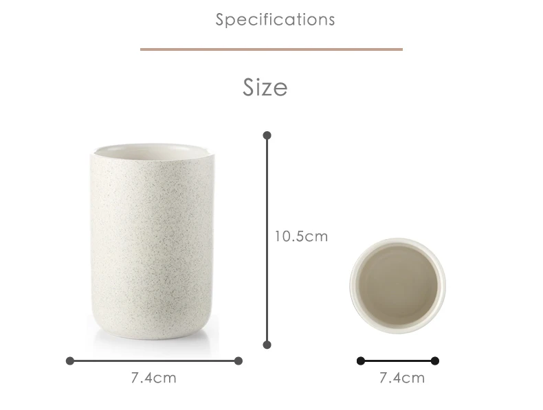 
Wholesale custom bathroom ceramic mouthwash water cup Manufacturer colored glaze ceramic mug, household 300ml 10oz 