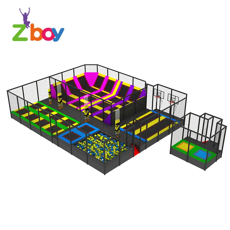 
For Argentina Stratosphere Builder Small Adult Jumping Trampoline Park With Foam Pit 