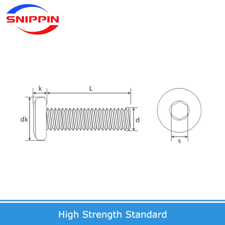 304 Stainless Steel Hexagon Socket Screw Locking Splint Screw Nut Combination Album Butt Account Book Nail Edge Chamfer M2-M10