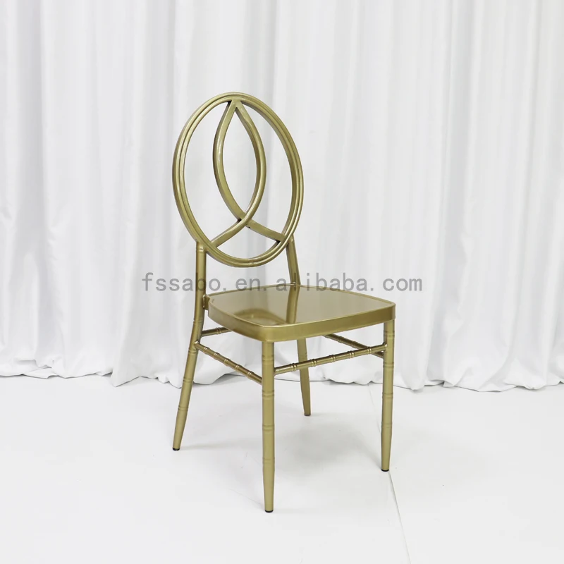 Hot Selling Tiffany Chair Modern Metal Banquet and Wedding Event Chair Stackable for Bars Restaurants Iron Material