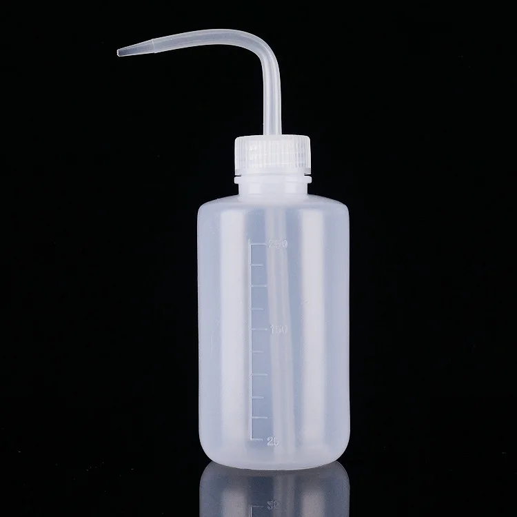 250ml washing filling 300ml white tip mouth washing bottle succulent plastic washing bottle