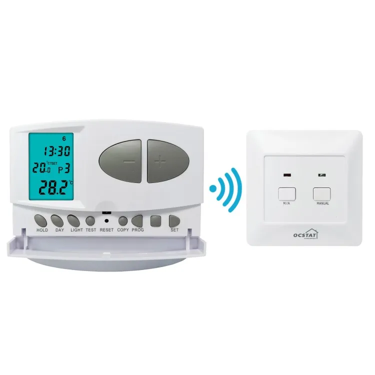 230V ABS 868Mhz Digital Programmable Wireless Housing Electronic RF Home Battery Thermostat For Boilers