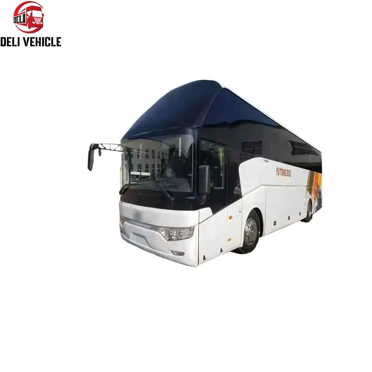 Used 53seats Double Doors bus Euro III for Yutong ZK6122 used caoch bus