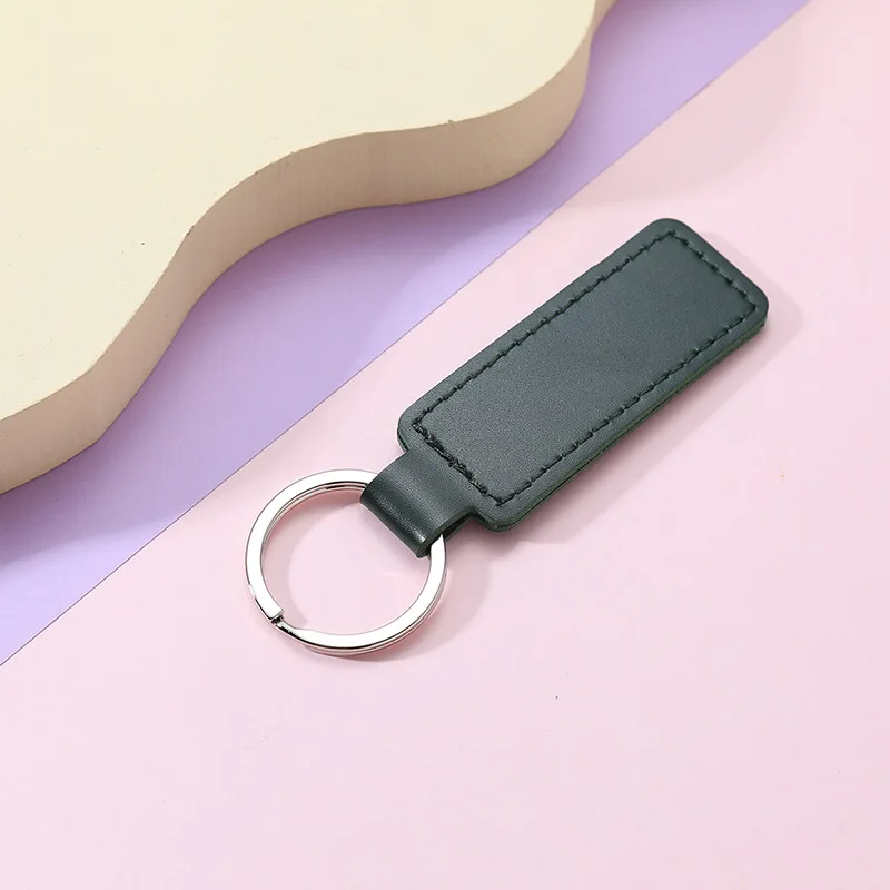 ya211 Wholesale in stock Fake Leather Keychain Keyring for Men Women Accessory Key Chain