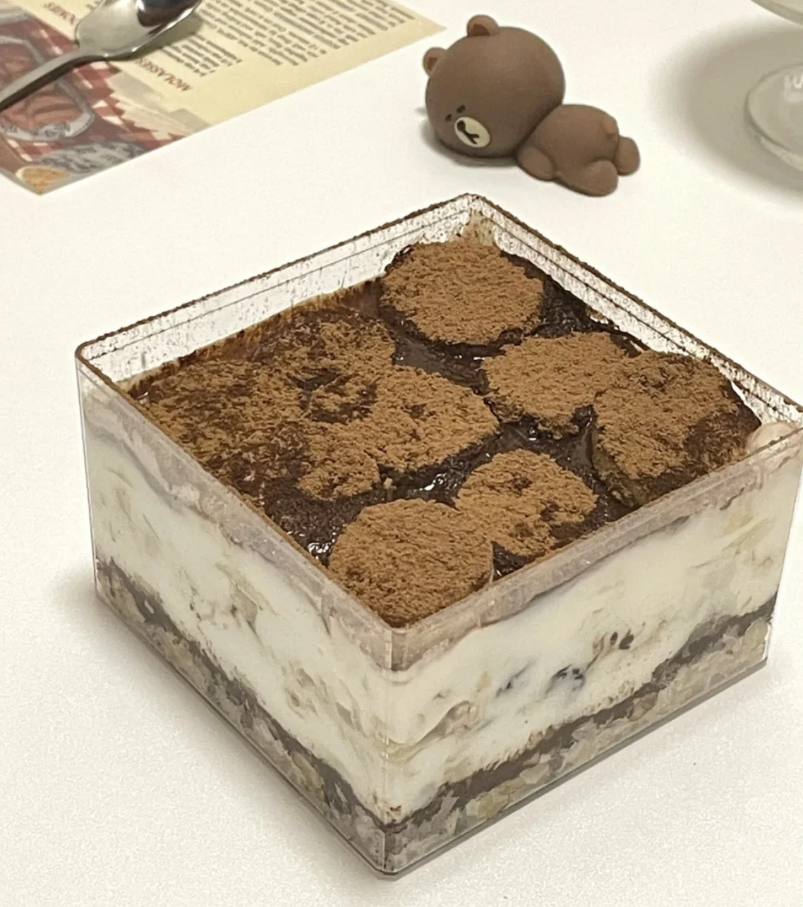 Hot Sale Transparent Square Acrylic Cake Box Square Tiramisu Dessert Cake Container Acrylic Pastry Packaging Lid Box