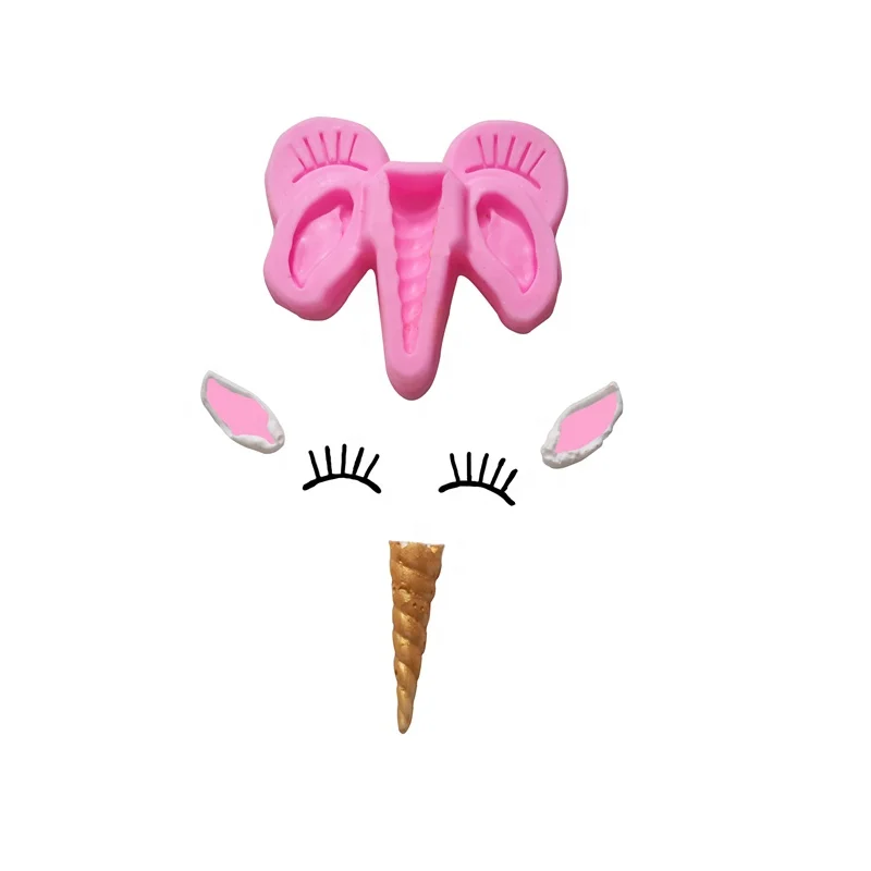 DIY Popular Unicorn shape Liquid Silicon Mold/cake decoration Fondant Mold