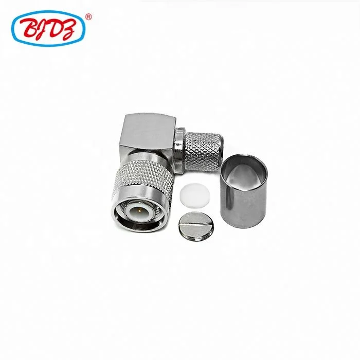 Manufacturer supply Wholesale TNC Male 90 degree crimp TNC plug male connector for LMR400 RG8 RG8 RF Coax Coaxial connector