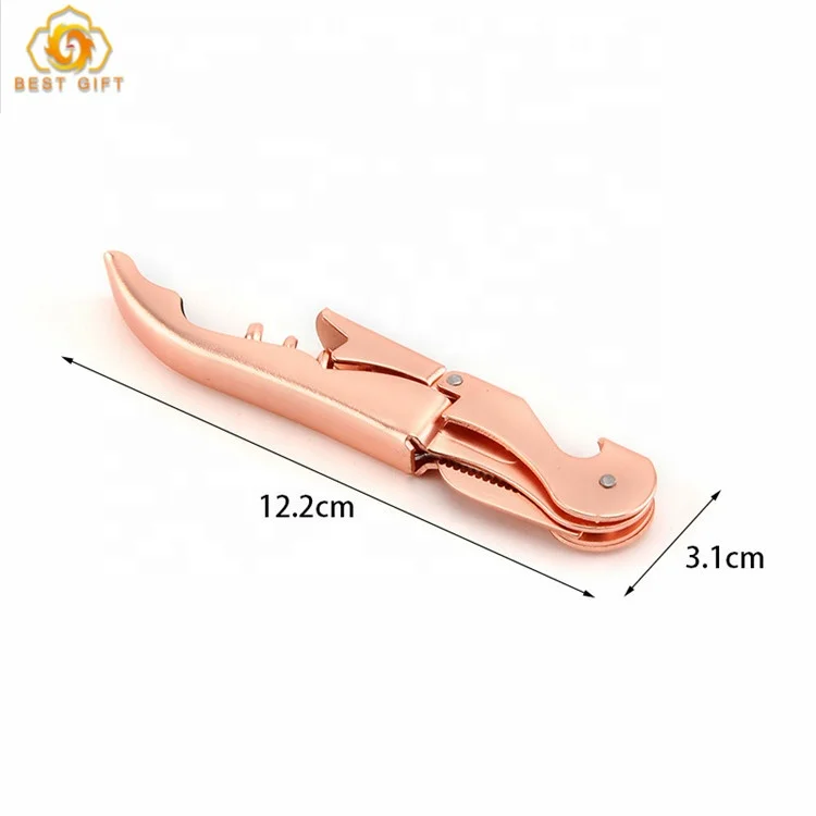Новый тип, оптовая продажа, открывалка для бутылок из розового золота, открывалка для бутылок с красным вином