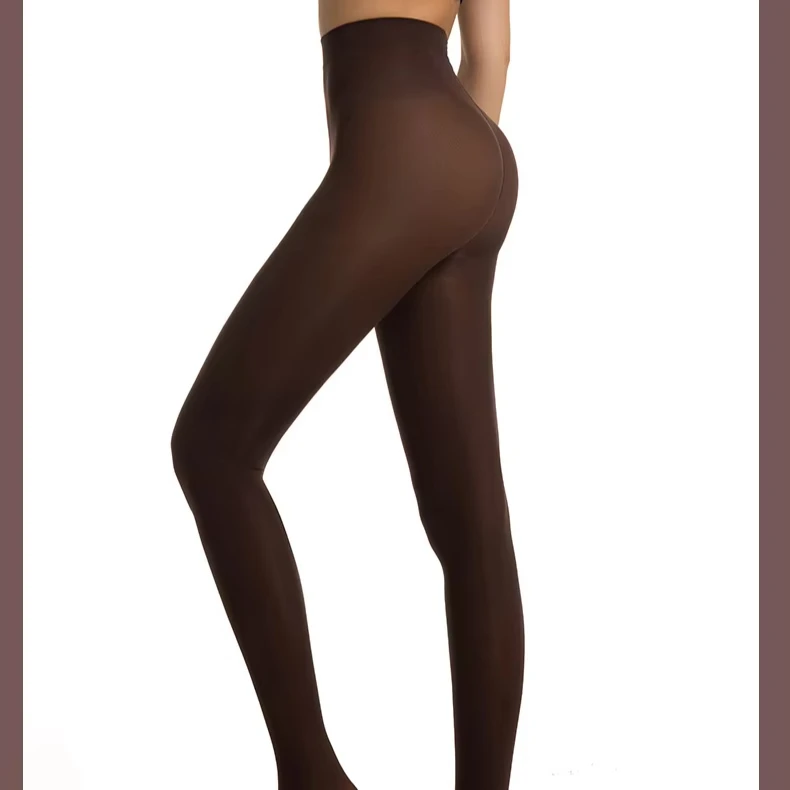 40D Plus Size Opaque Tights Women Soft Silky Solid Color Footed Dance Pantyhose