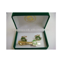 Запонки с логотипом на заказ, эмалированные запонки, сделано в Китае, запонки с бархатной коробкой