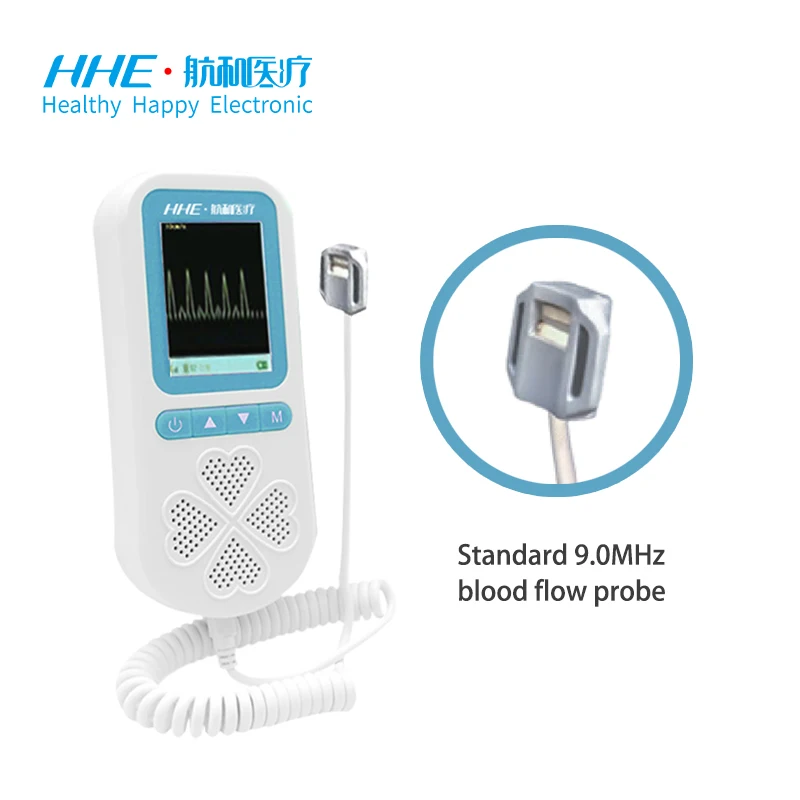 Portable Medical Veterinary Vascular Doppler with 9.0 MHz Probe