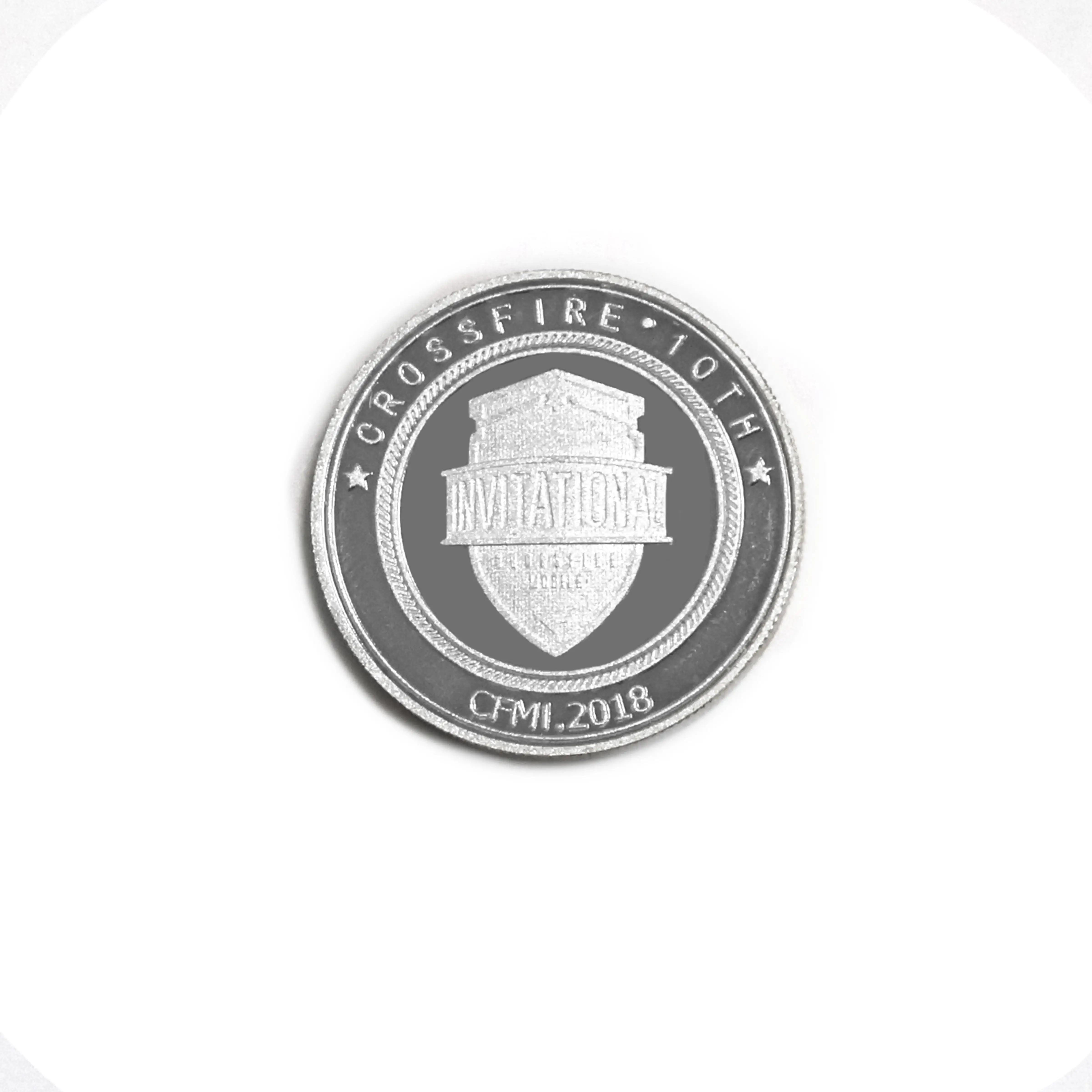 wholesale custom 1oz 999 Fine Silver double side embossed Metal Commemorative Maya Mexican Coin with arylic case