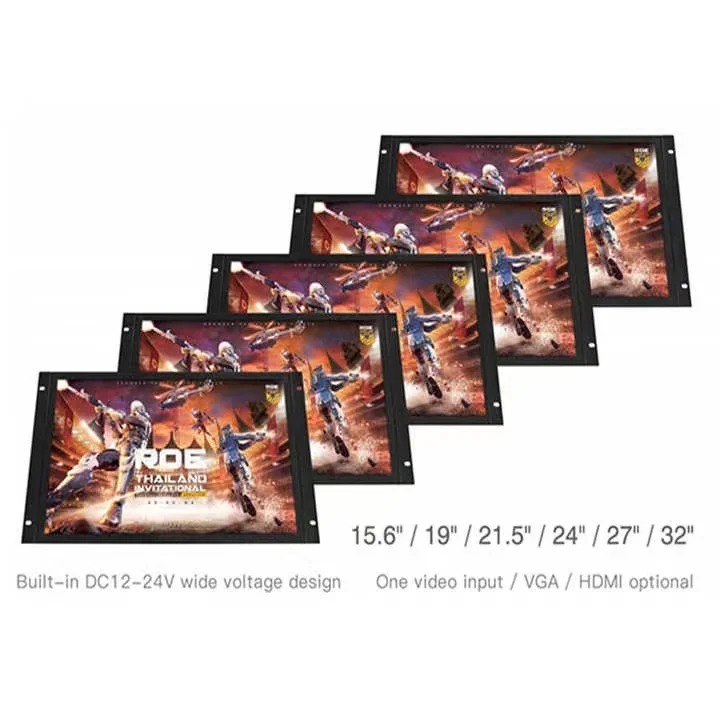 21.5 Inch Wall Mounted Bus Monitor USB VGA New Large Wall Mounted Monitor For RV