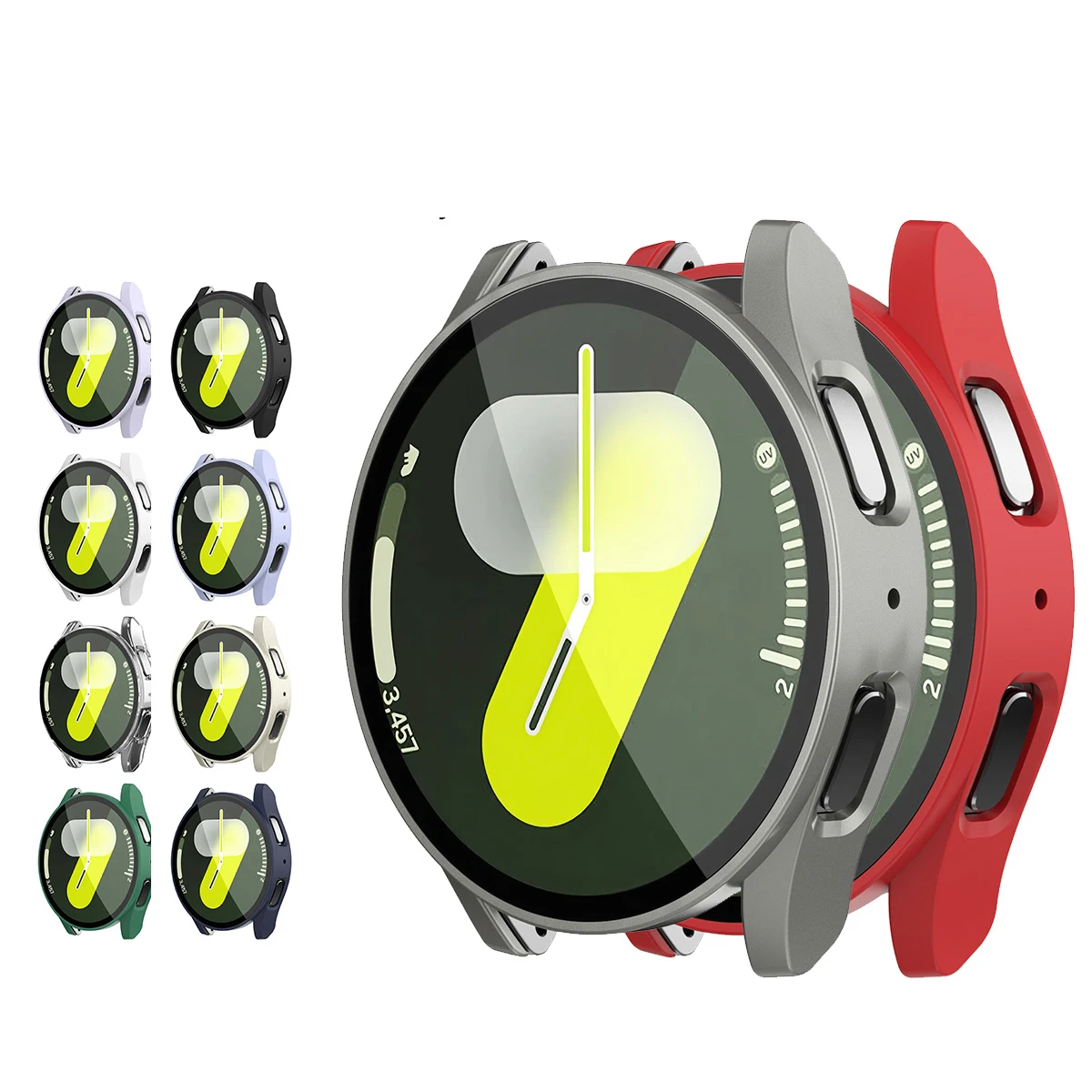 New Hard PC Watch Protector Case For Samsung Galaxy Watch 7 Ultra FE 40mm 44mm 47mm Screen Protector Cover