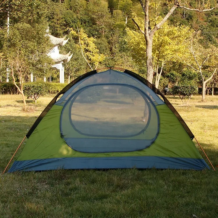 2 Person Double Layer Lightweight Backpacking Tent Waterproof Camping Tent Awning Family Tent Aluminum rods for Outdoor Camping