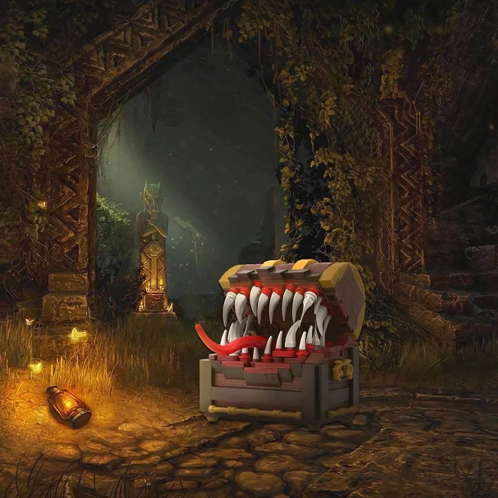 Final Treasure Chest Monster Building Blocks Kit For Pirate Treasure Box Bricks Children Toys Xmas Gift