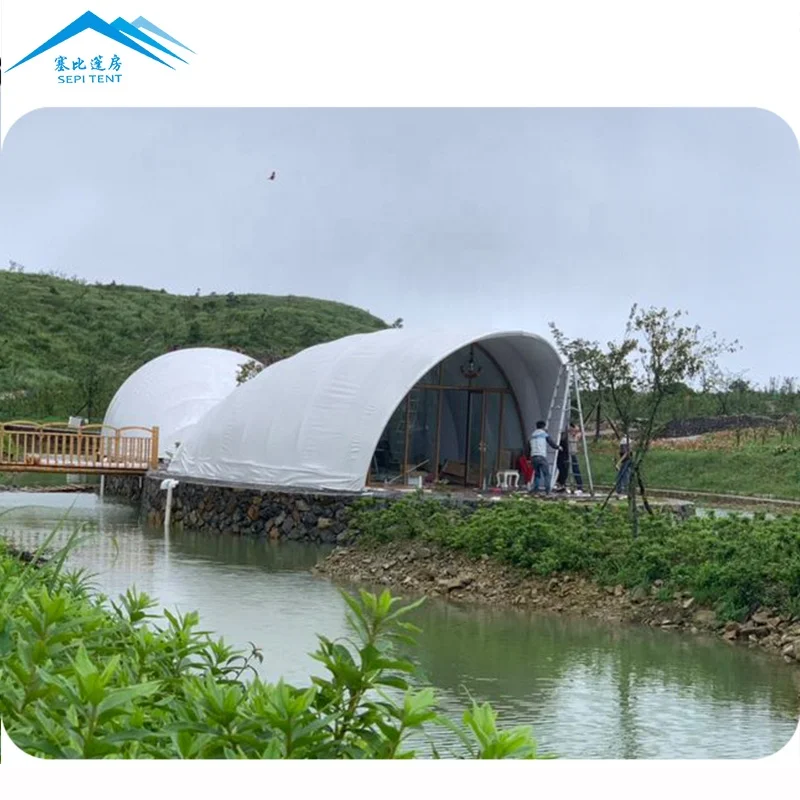 Yurt Outdoor Eco Hotel Tent Villa Resort Waterproof Customize Luxury Four-season Tent 15 -30 Years 25-130sqm One Bedroom CN;GUA