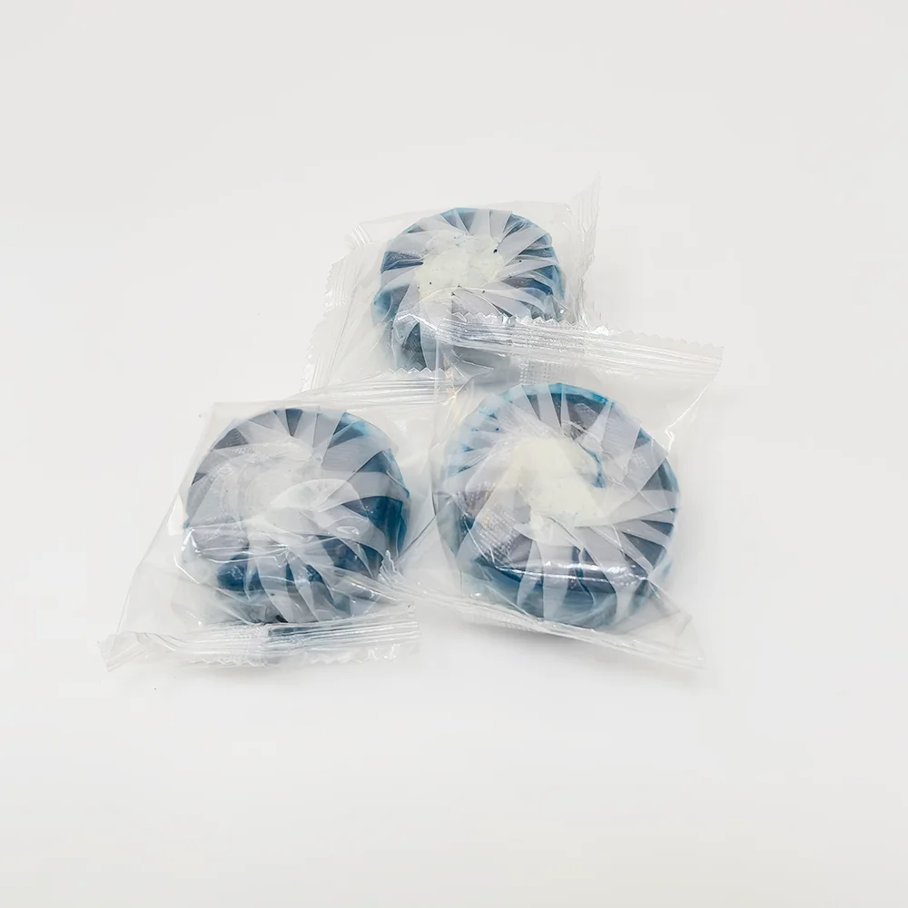 Flush toilet cleaner bleach block wholesale blue solid concentration toilet tablet cleaner vendor