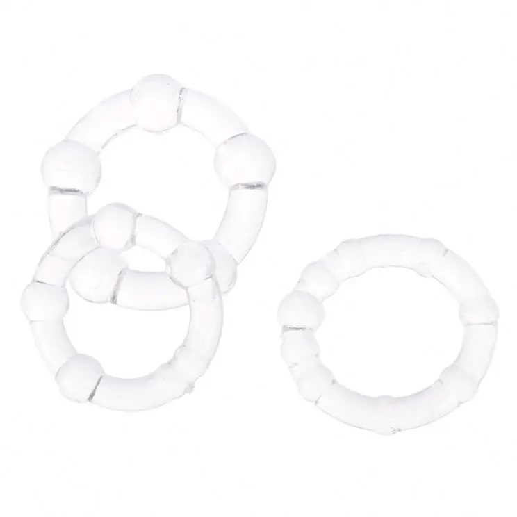 Silicone delay lasting penis rings flexible soft waterproof penis ring