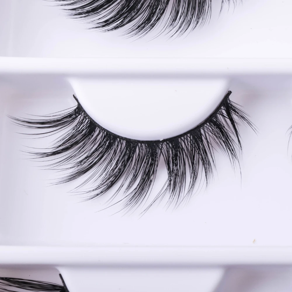 Yiernuo Angel Wings Natural False Eyelashes Vendor Wholesale Price Custom Eye Lash strip eyelashes winged eyelash