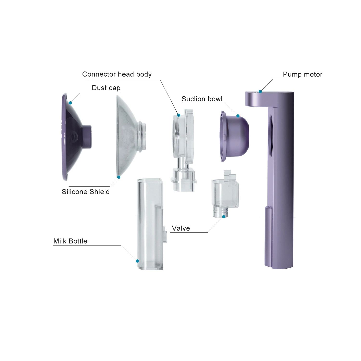 Cordlless breastfeeding pump electric breast milk pumping machine for women Portable Breastfeeding Breast Pump