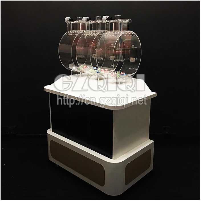 Customized multi-cylinder lottery machine with display screen