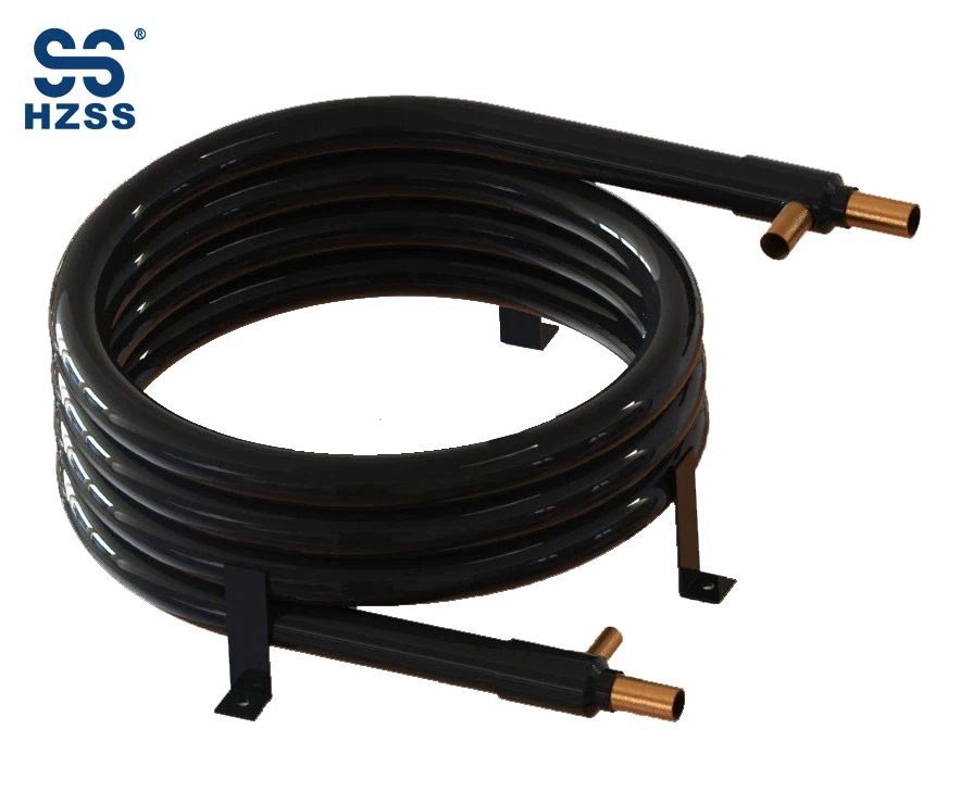 
Double pipe copper Stainless steel Titanium coaxial coil heat pump heat exchanger 