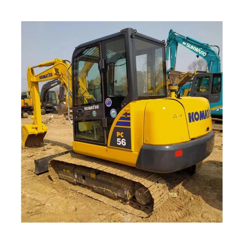 Nice performance original design used excavator machine komatsu pc56 used excavators  for sale