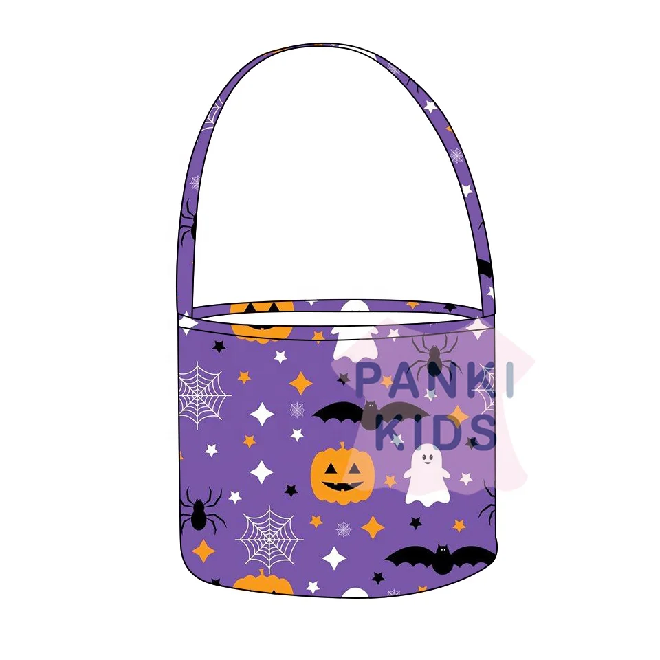 RTS High Quality Boutique Fashion Custom Pumpkin Halloween Candy Basket