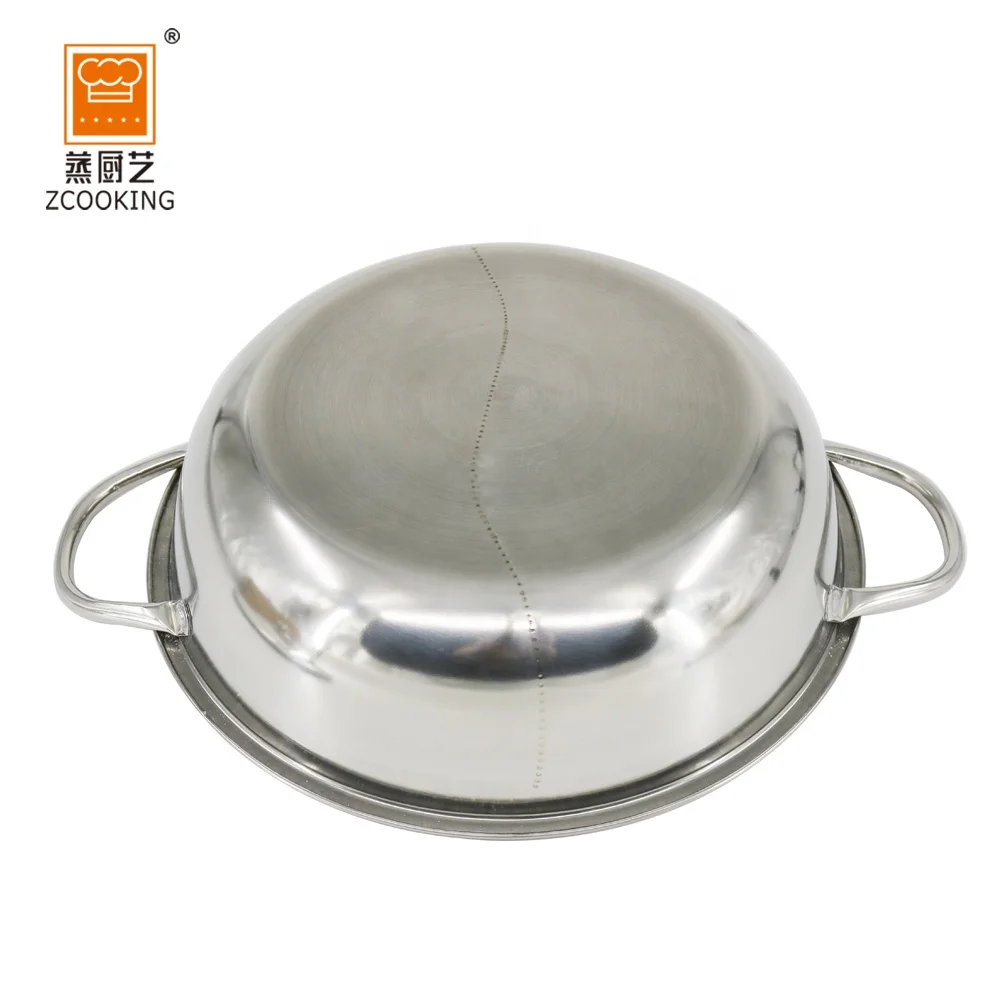 Многофункциональная кухонная утварь из изолированной нержавеющей стали, горячий горшок для приготовления пищи с 2 ручками