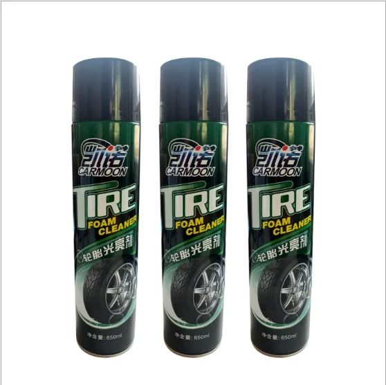 Automobile tire cleaner anti - crack anti - aging brightening decontamination foam Car tire cleaner