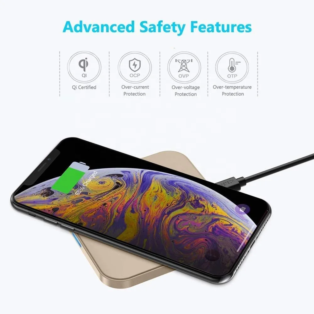  CHOETECH CE RoHS FCC Qi ETL RCM Certified QI 10w Portable Fast Wireless Phone