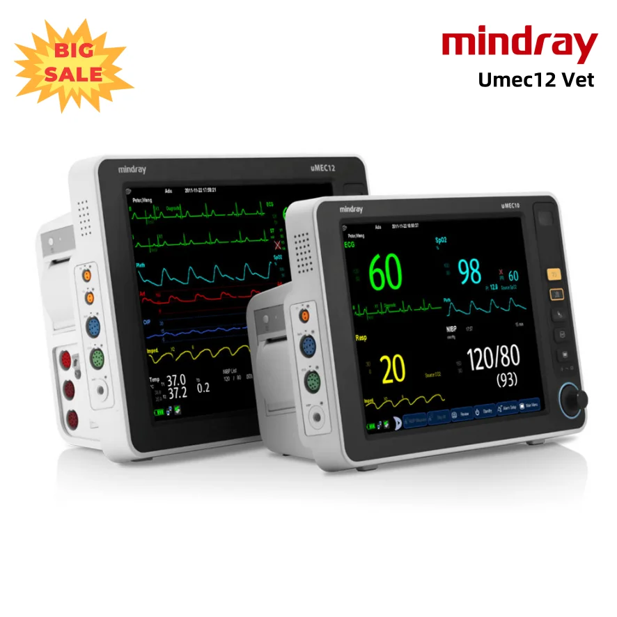 Mindray Umec12 Vet Emergency Equipments Vital Sign Monitor Veterinary Vital Monitor