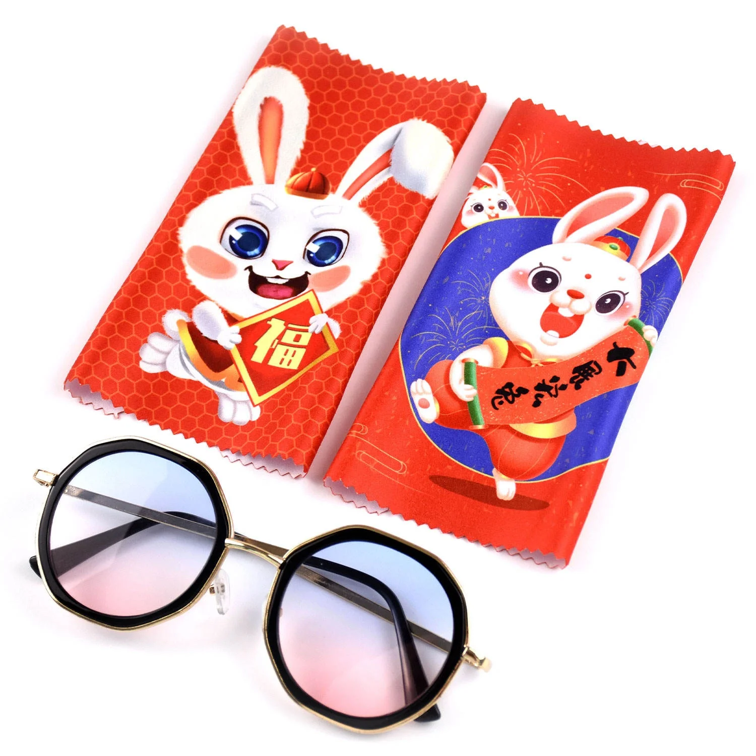 Cute rabbit Glasses cleaning cloth  Safe for All  Eyeglass and Camera lenses screen