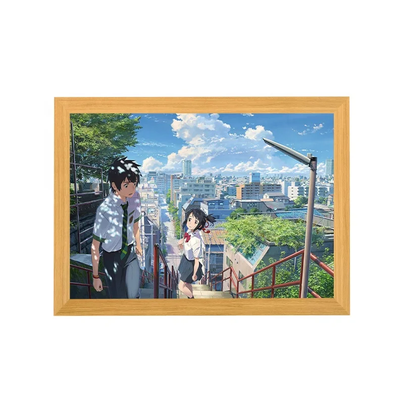Bismillah Deco Art Deco-Style Rectangle Color Changing Device by Your Name for Living Room Art Construction Themes Print Format