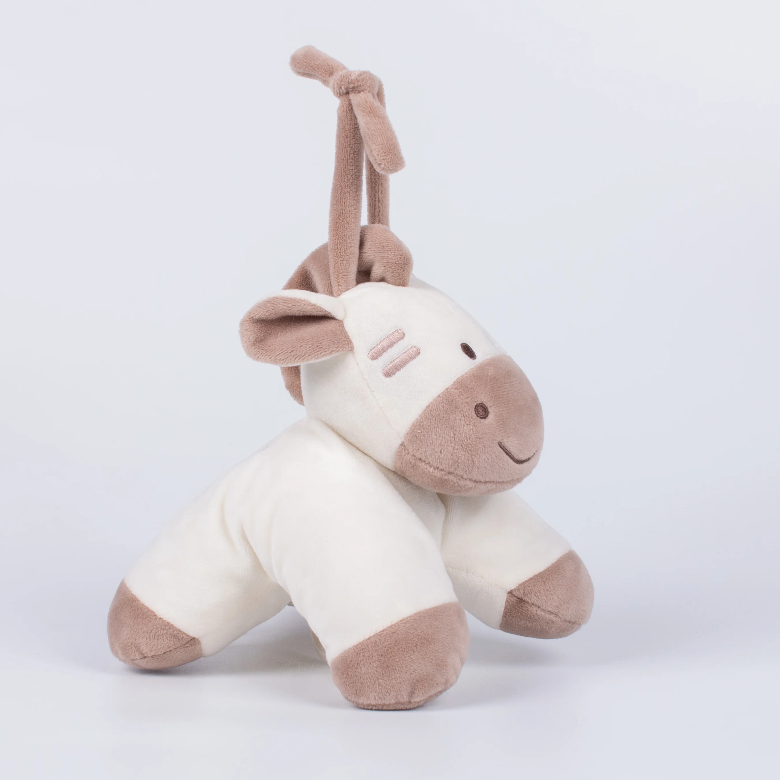 High quality musical horse plush electric stuffed kids comforter pull string