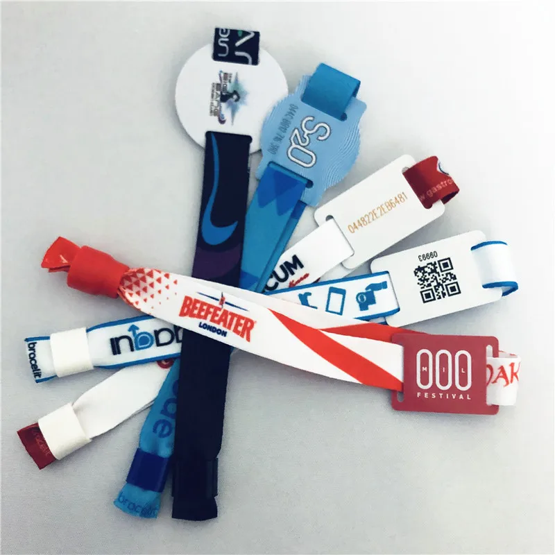 RFID Cloth Event Wristbands 213 Chip Secure Band NFC Bracelet