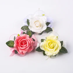 high quality  rose artificial flower real touch rose head
