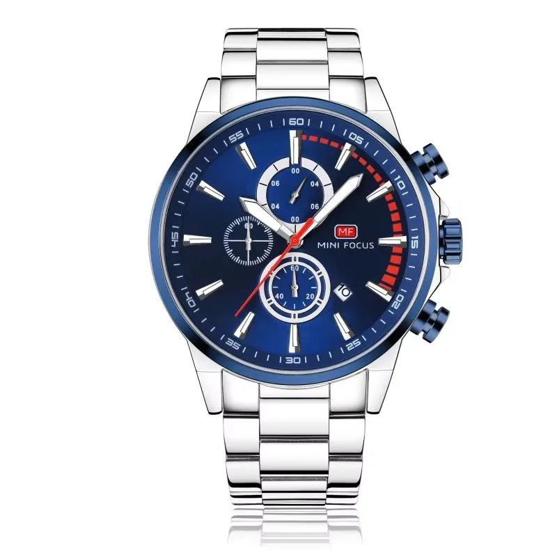 Excellent Quality 3ATM Waterproof Business Fashions Mens Watch Three Multifunction Dials Watches