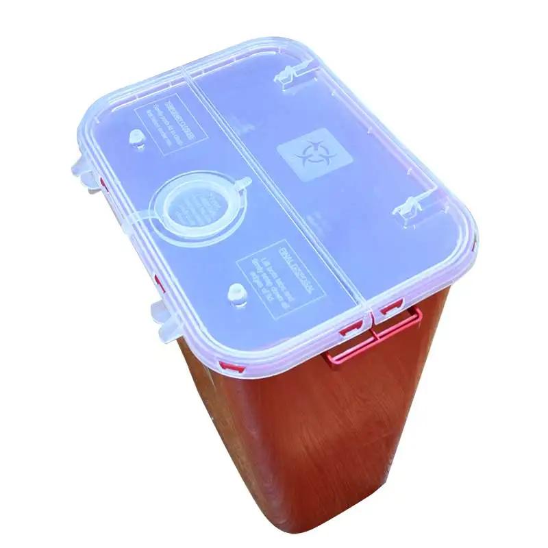 JCMED medical grade 12 Gallon 50L Plastic disposable clinical sharp box sharps container medical