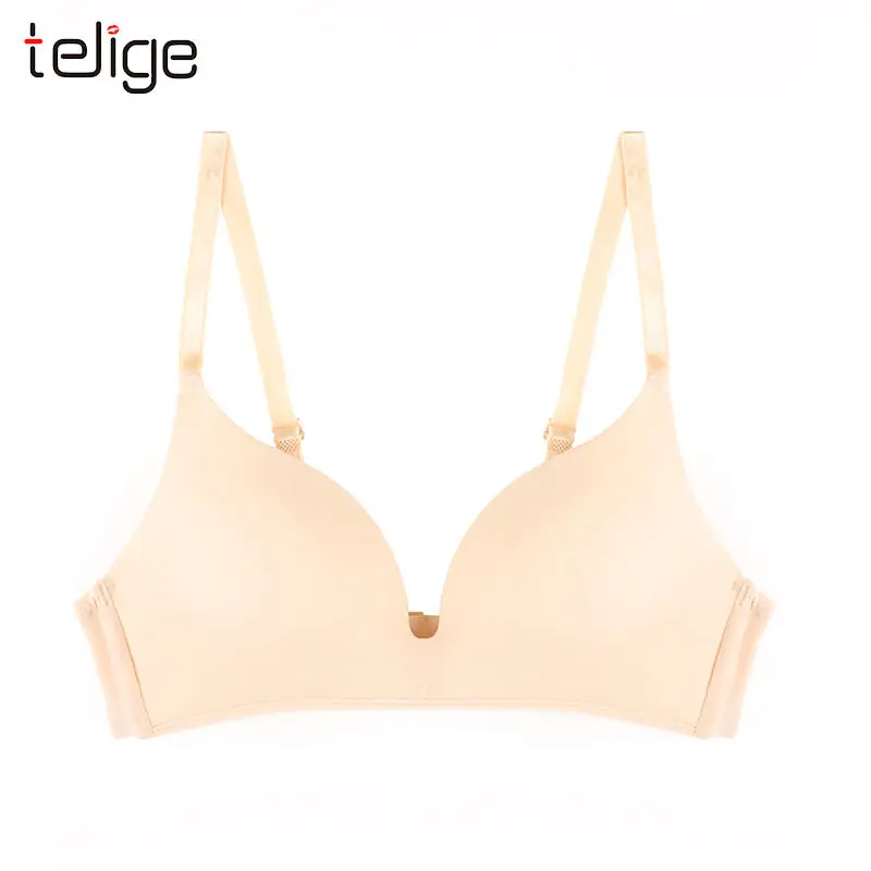 New Fashion Soft Solid Color Underwear Women Wireless Seamless Daily Bra