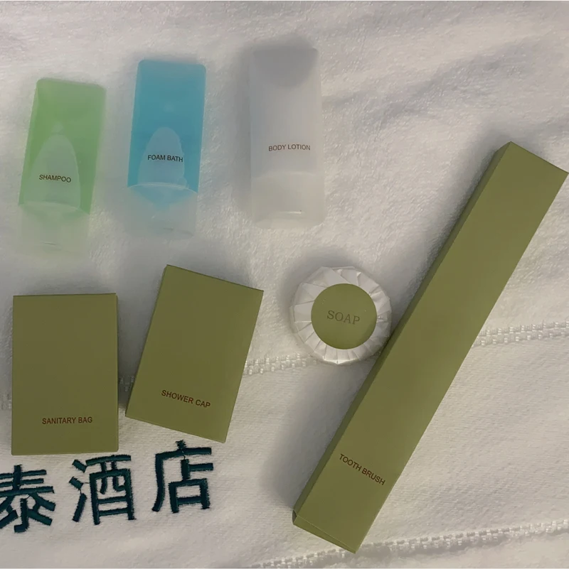 Hotel Guest Room Toiletries Amenities Supplies Set Disposable toothbrush comb shower gel