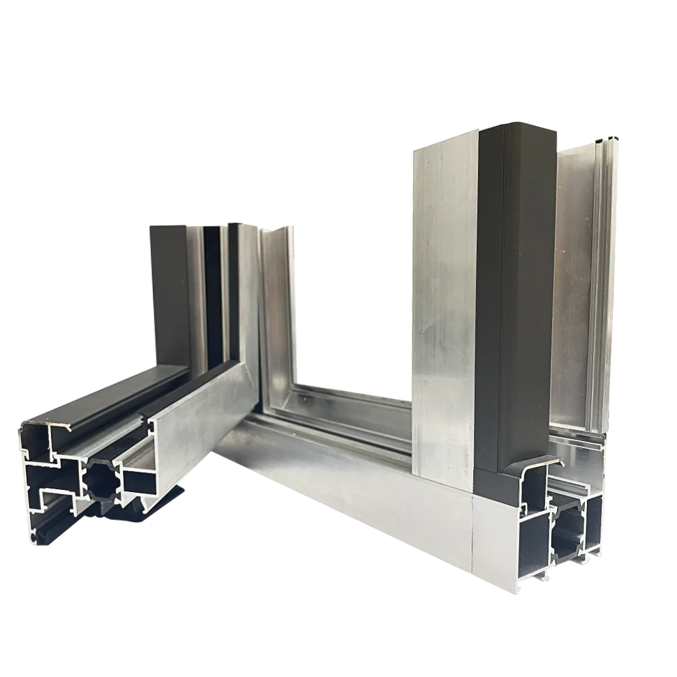 Windows aluminum profile frame for windows Italy style with nylon strips OKC set